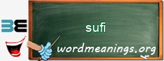 WordMeaning blackboard for sufi